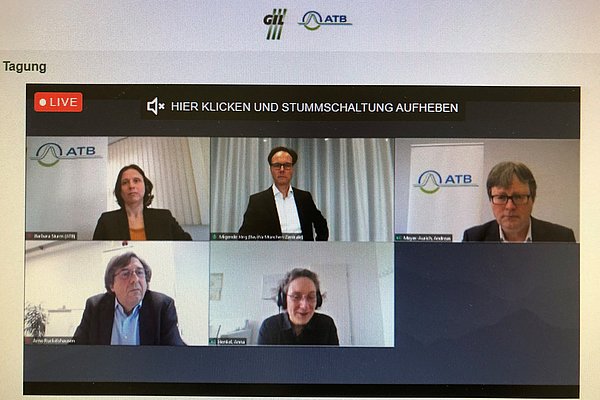 Teilnehmer der Online-Podiumsdiskussion zum Abschluss der Tagung 